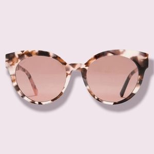 NEW Tod's 54mm Round Rose Pink Tortoiseshell Cat Eye Designer Sunglasses